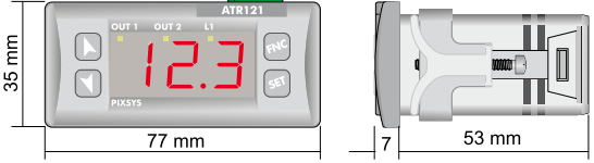 Kích thước bộ điều khiển ATR121