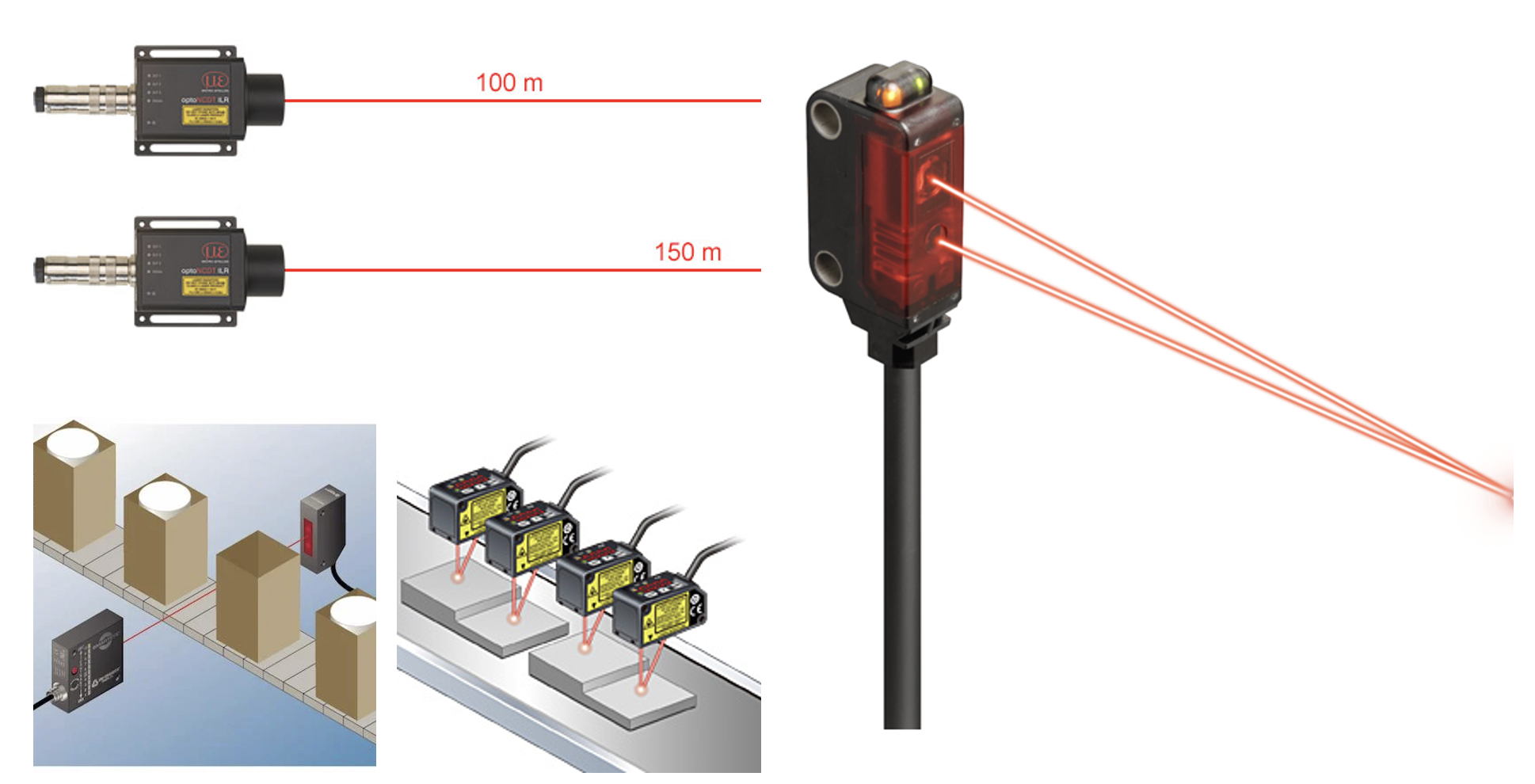 Cảm biến laser đo chiều dài - đo khoản cách